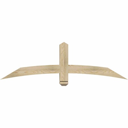 Ekena Millwork Bellingham Rough Sawn Timber Gable Bracket, Douglas Fir, 60"W x 17"H x 4"D x 4"F, 7/12 Pitch GBW060X17X0404BEL00RDF